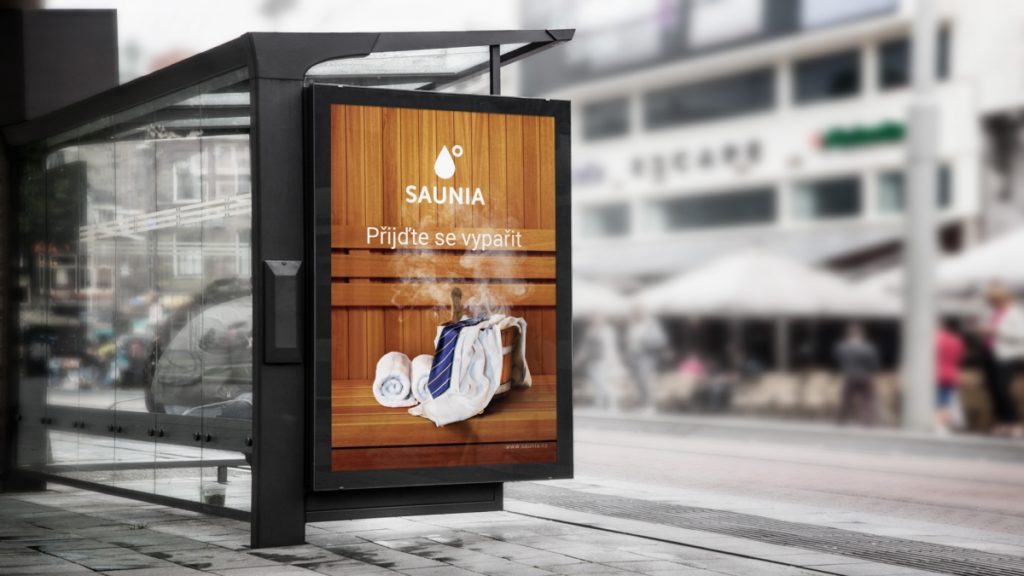 Kromě online kampaně jsem pro saunové světy realizovali i kampaně ve veřejném prostoru.